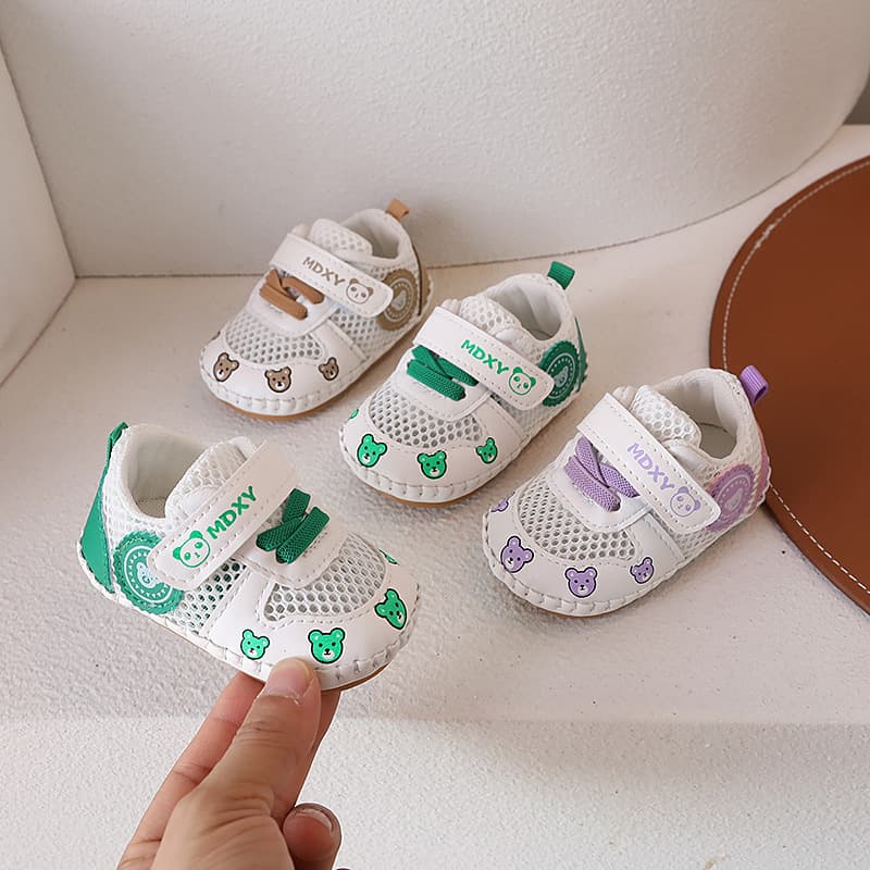 Dropshipping Baby Walking Shoes Summer Soft Sole Hollow Mesh Sandals for 0-1.5 Year Old Boys and Girls Wholesale