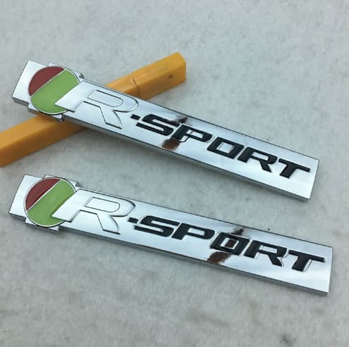 Jaguar R Badge for XF XE XJL R-SPORT Metal Emblem Sport Tail Badge Fender Sticker