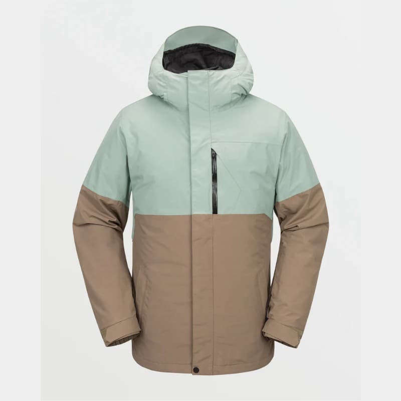 Custom Export Men's Ski Jacket with Color Blocking and Thickened Design for Snowboarding