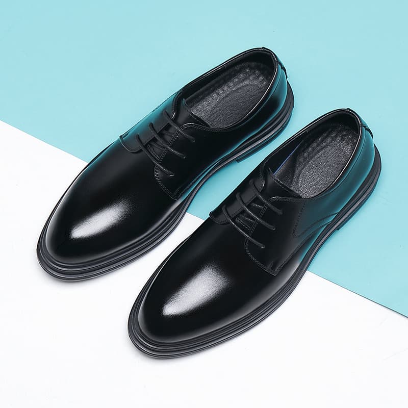 Men's Business Formal Leather Shoes for All Seasons, Elevator Shoes, British Style Wedding Shoes, Drop Shipping SJ28357
