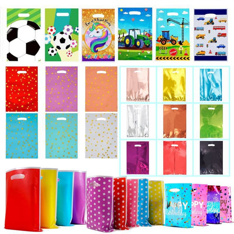 New Cross-border Children's Birthday Party Gift Bags Candy Bags Plastic Packaging Bags Tote Bags Kids Return Gift Bags