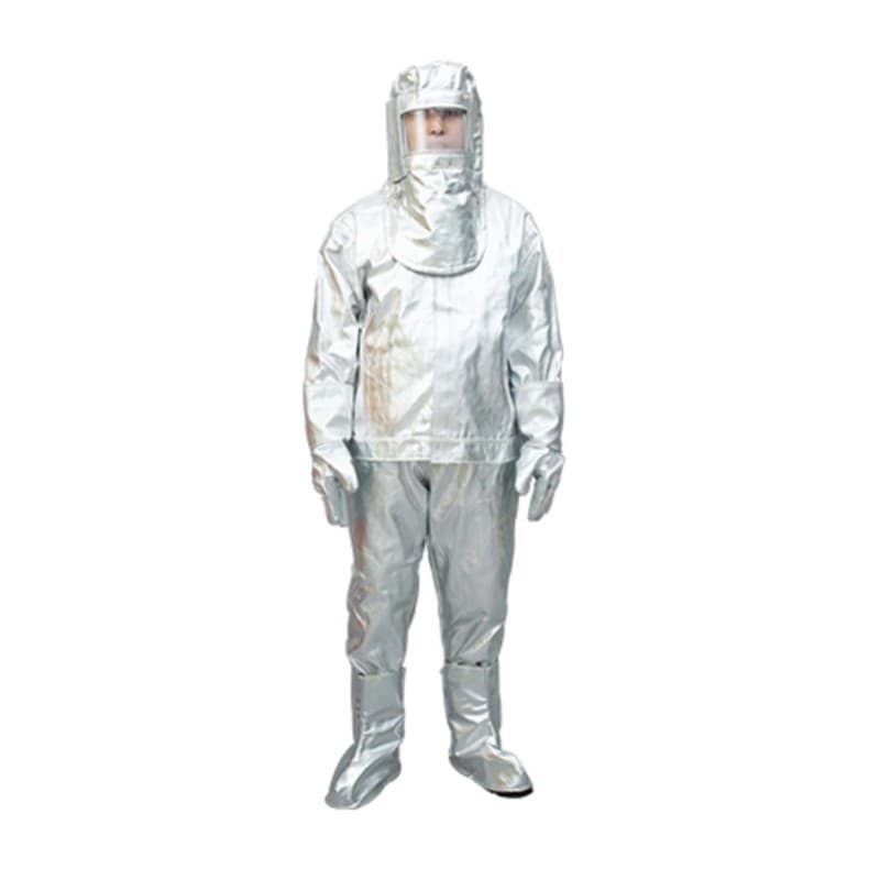 Laoweishi LWS-001-A aluminum foil aramid 1000-degree separate heat insulation suit set, high-temperature resistant, fireproof, anti-splash