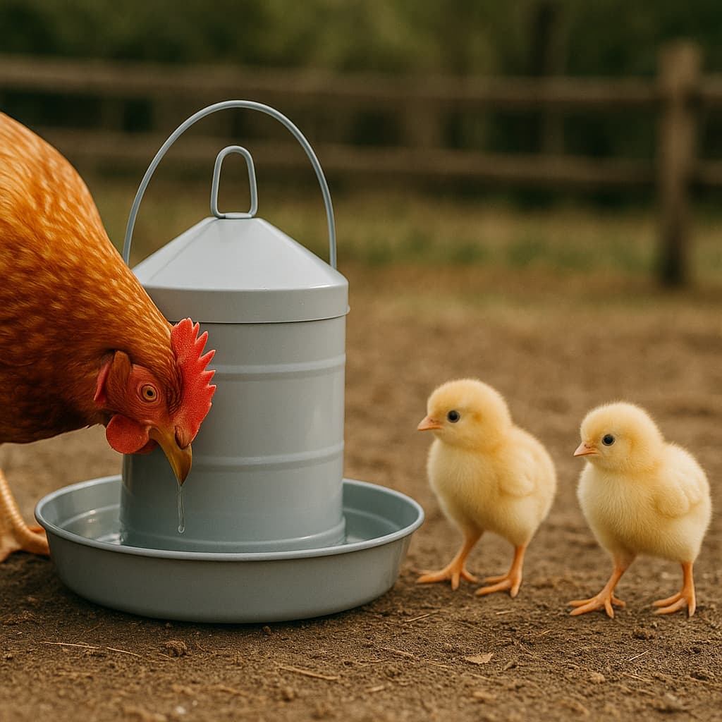 Custom Galvanized Iron Chicken Feeder, Automatic Chicken Waterer for Export, Metal Chicken Drinking Trough and Water Bucket
