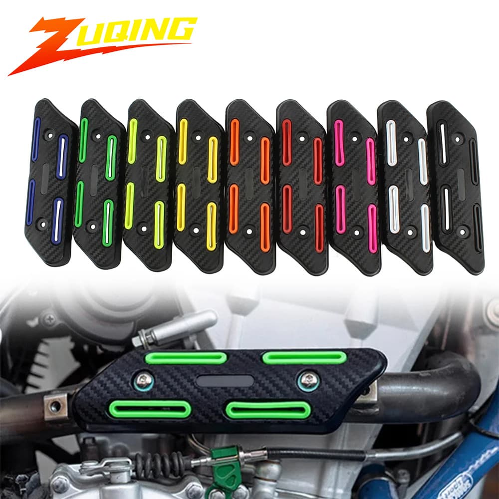 Exhaust Pipe Anti-Scald Cover Modified Motorcycle Heat Insulation Decorative Cover Heat Dissipation Anti-Scald Insulation Protective Exhaust Cover