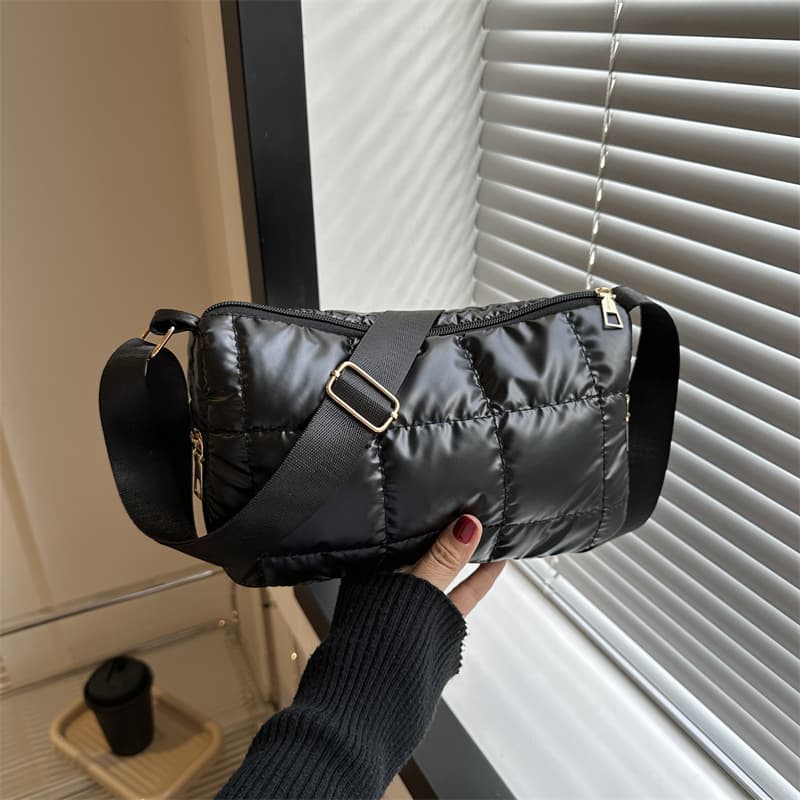 2023 autumn and winter new fashion cotton handbag shoulder underarm small square bag women's bag supports bulk wholesale mixed batch