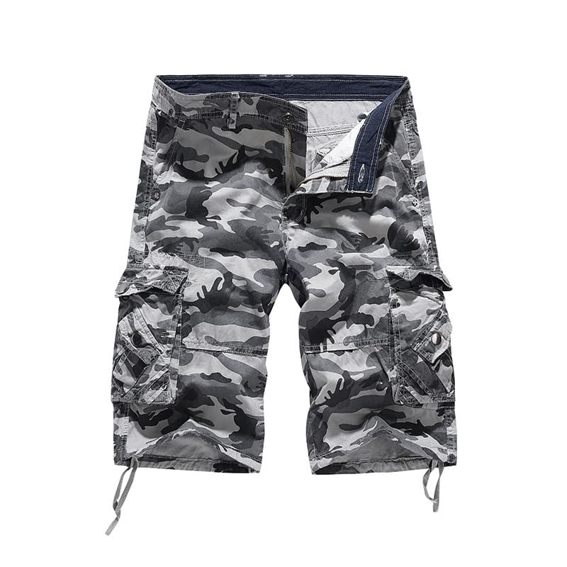Amazon Wholesale Export Camouflage Shorts 5-Inch Inseam Multi-Pocket Plus Size Loose Fit Beach Shorts