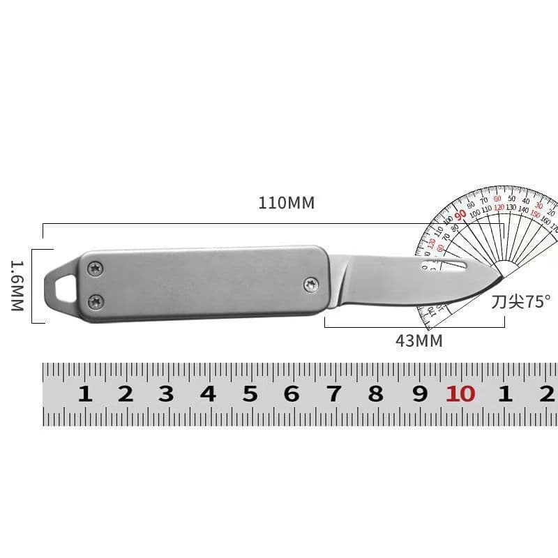 Factory Direct Multi-function D2 Mini Folding Knife High Hardness Portable Outdoor Self-defense Box Cutter Wholesale