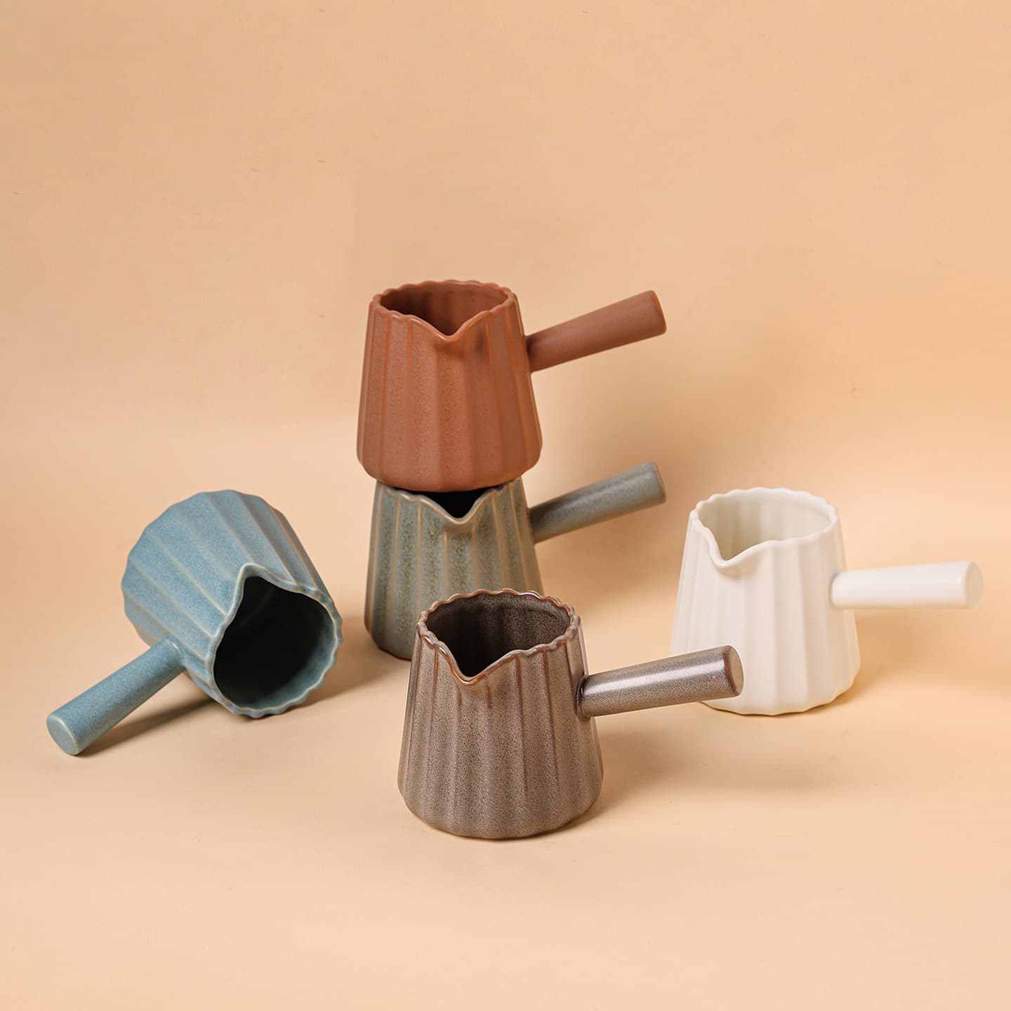 Ceramic Espresso Cup with Handle, Espresso Shots Coffee Cup, Italian Espresso Cup, Milk Pitcher