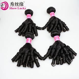 Xuchang Wig European and American Real Human Hair Weft Aunty Funmi Human Hair Curly Products