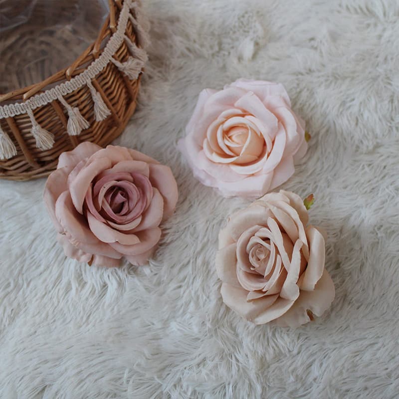 Vintage European Style Flowers Wall Decoration Background Starry Moon Simulation Flower Heads Wedding Flower Arrangement