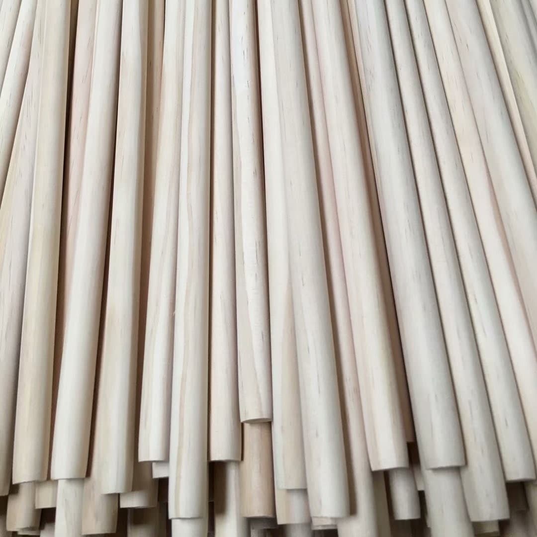 Direct from Manufacturer High-quality Round Wooden Stick Pine Stick Tent Pole Umbrella Rod Small Wood Stick Custom Length Available