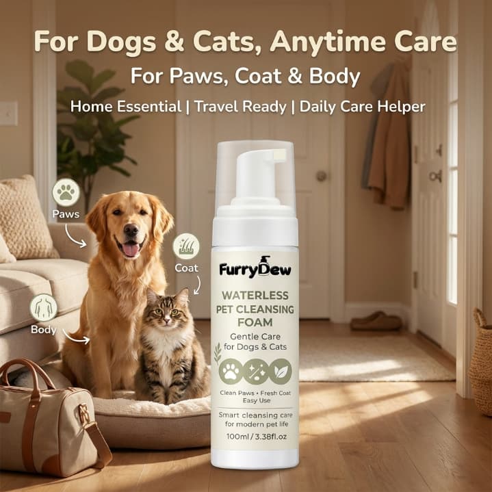 Cross-border Pet No-Rinse Foam Shampoo Deodorizing, Perfect for Cleaning, Smoothing Hair, and Odor Removal, Suitable for Cats and Dogs