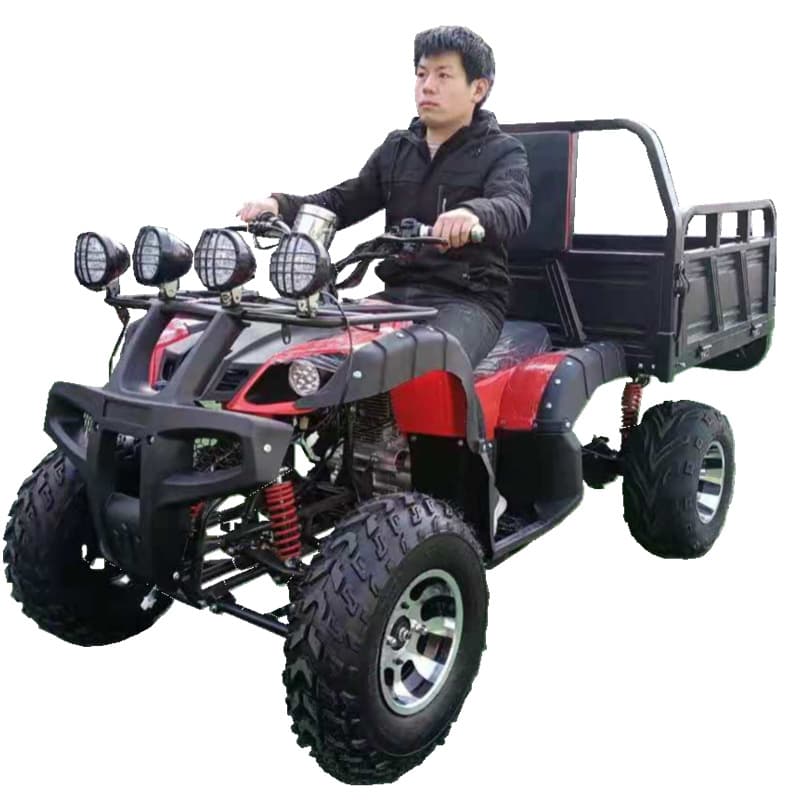 Big Bull ATV Utility Vehicle with Cargo Bed, Four-Wheel Off-Road Motorcycle with Shaft Drive Differential