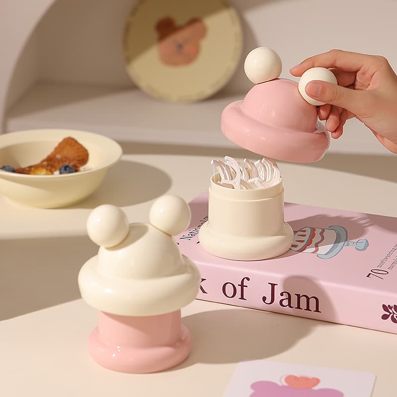 New Home Toothpick Holder, Creative Toothpick Container, 2026 New Style, Cute Toothpick Jar, Cotton Swab Box, Dental Floss Storage Box