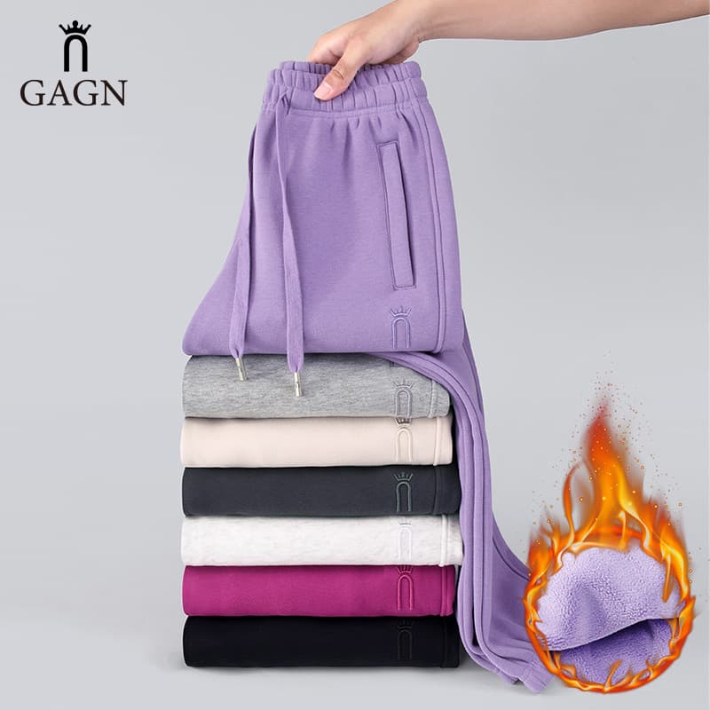 Trendy Loose Women's Cotton High Waist Harlan Pants Sporty Casual Long Trousers Comfortable Commute Style