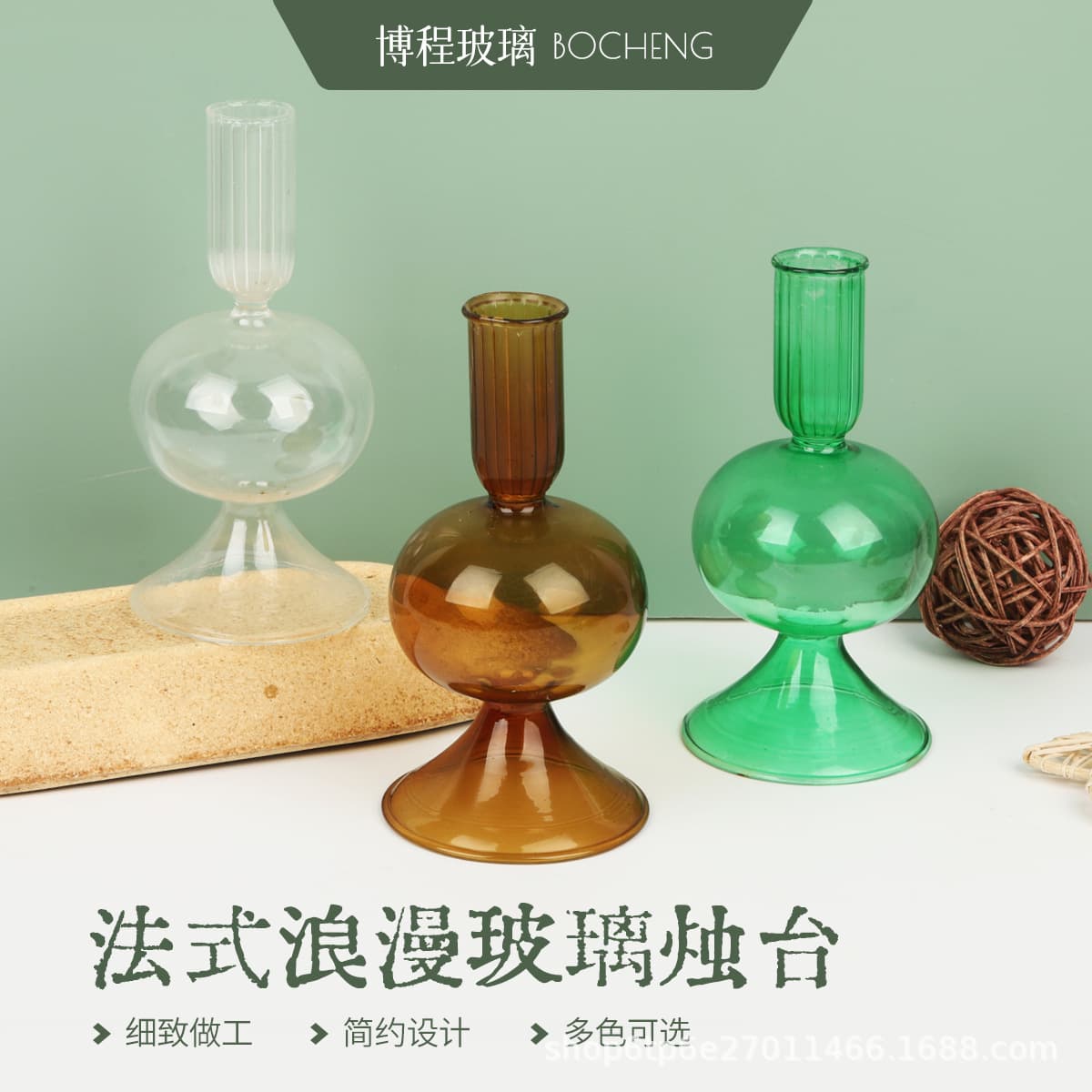 B&B home creative candlelight dinner table decorations living room dining table French romantic candlelight decorations