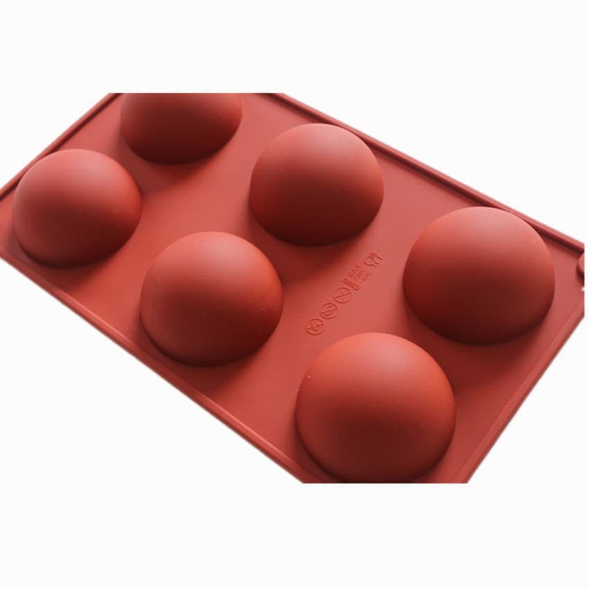 Factory Direct Silicone Half Sphere Mold 6-Cavity 8-Cavity 15-Cavity 24-Cavity 6-Cavity Eyeball Shape and Other Sphere Cake Molds