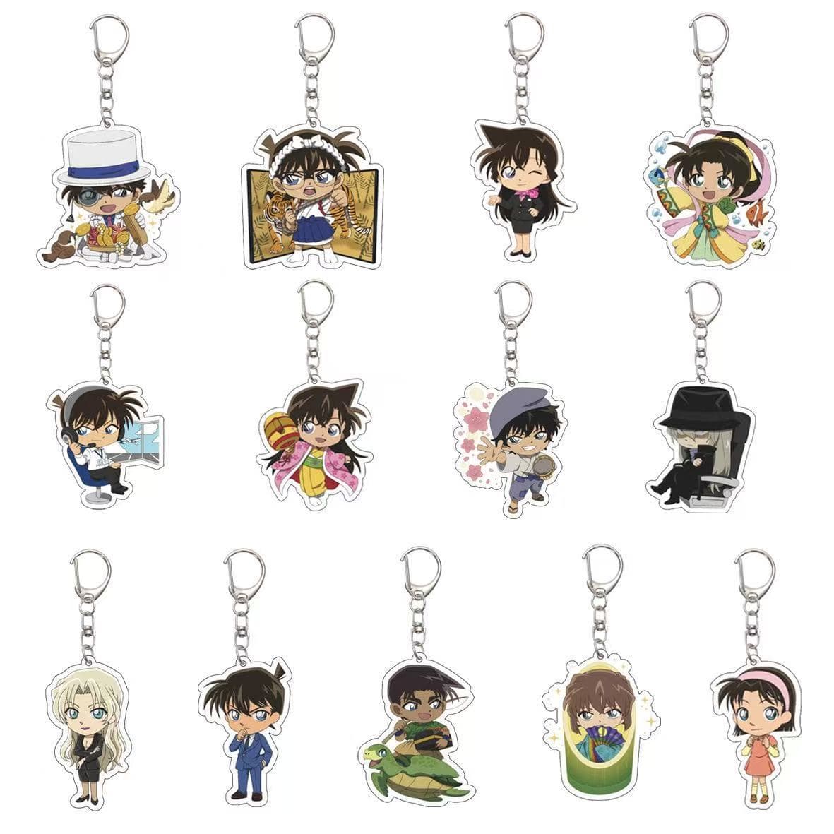 Detective Conan Acrylic Keychain Animation Peripheral Creative School Bag Pendant Cartoon Cute Student Gift