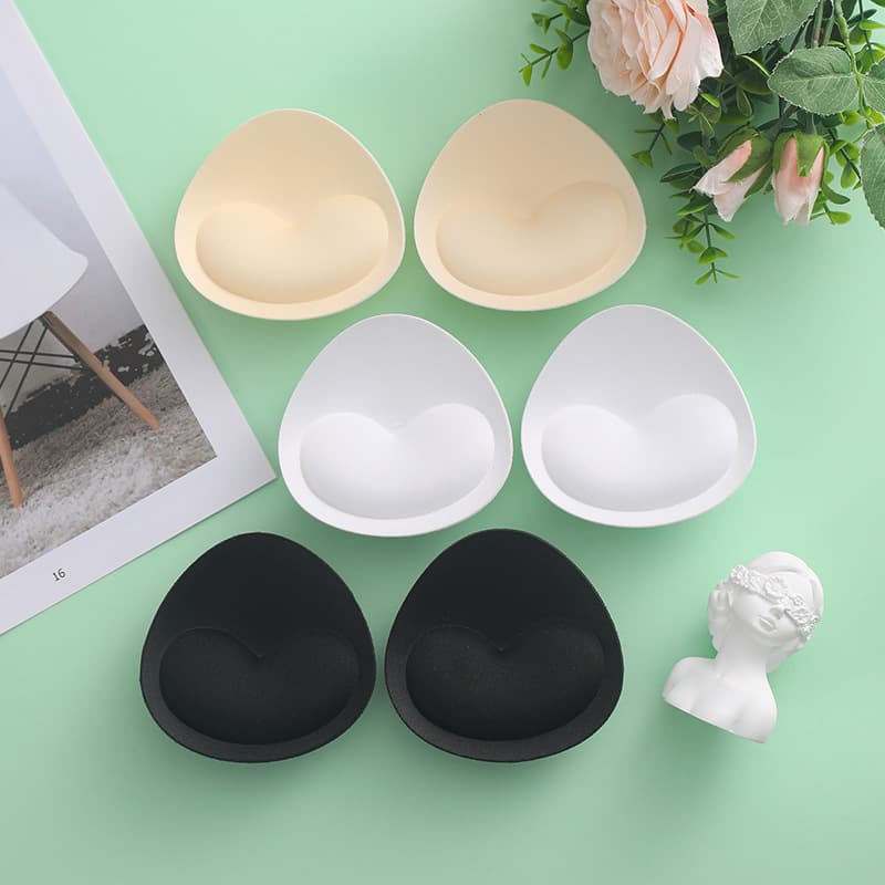 Bikini Swimsuit Underwear Thickened Triangle Sponge Bra Pads Inserts Small Breast Enhancement Push-Up Removable Sponge Pads