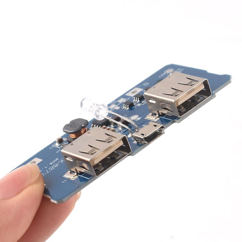 18650 Battery 3.7V to 5V 2A Boost Module DIY Power Bank / Mobile Power Supply Board / Circuit Board