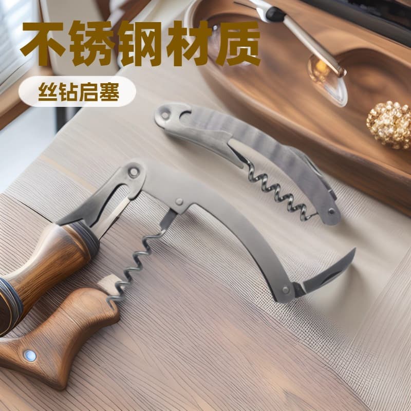 Sanding Knife Beer Bottle Opener Shrimp Head Knife Stainless Steel Screwdriver Bottle Opener Folding Portable Can Opener