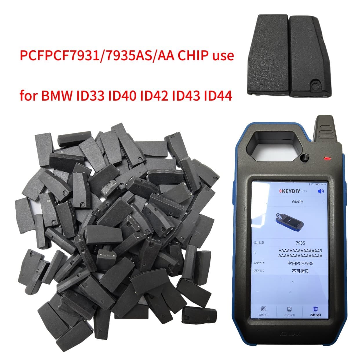 Vice factory PCF7935AA car key start emergency chip suitable for BMW Land Rover EWS car key