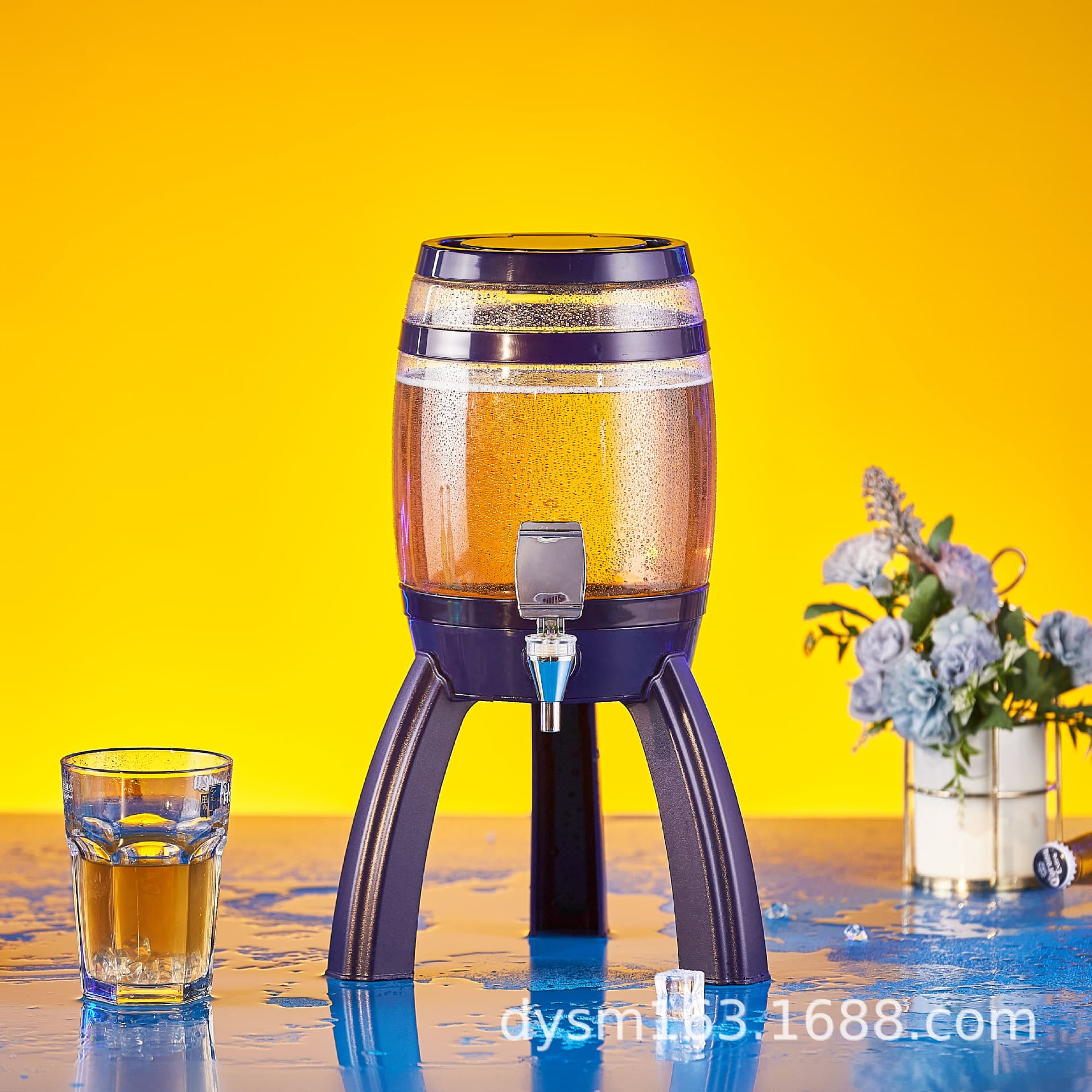 3L Light-Up BBQ Hot Pot Beer Bucket Tower Juice Cola Bucket Internet-Famous Draft Beer Fresh Beer Bucket