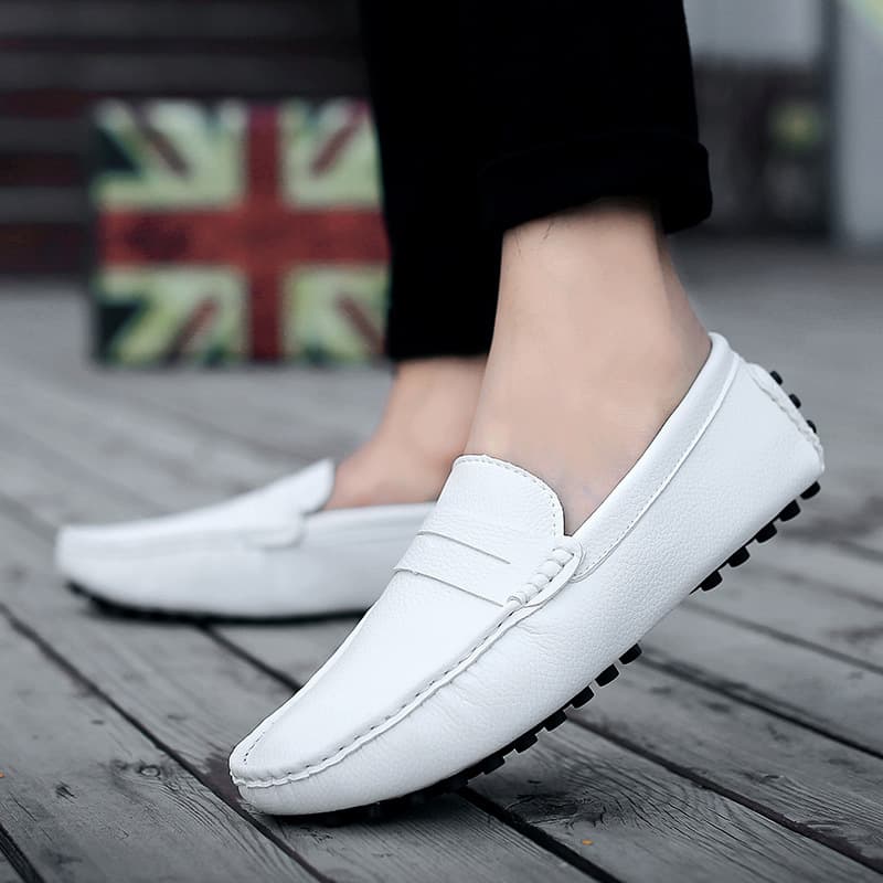 Cross-border Men's Loafers Driving Shoes Casual Oxfords Slip-on Large Size 48