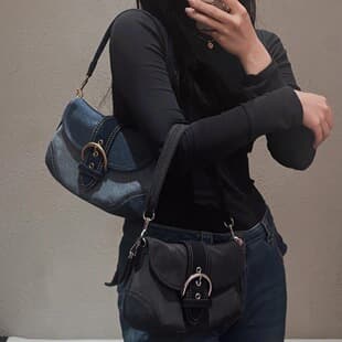 Koujia New Soho Pea Bag Single Shoulder Crossbody Saddle Handheld Classic Vintage Monogram Medium Vintage Underarm Women's Bag Trendy