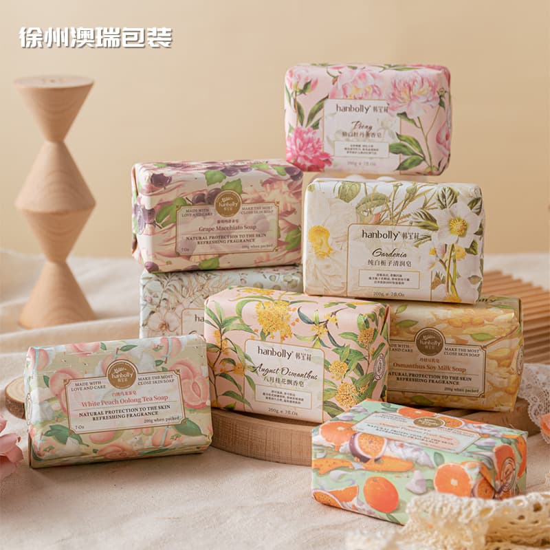 Hanbaoli Soap Milled Soap Scented Soap Essential Oil Soap Long-Lasting Fragrance Handmade Soap Flower Bulk Wedding Favor Gift Box Set