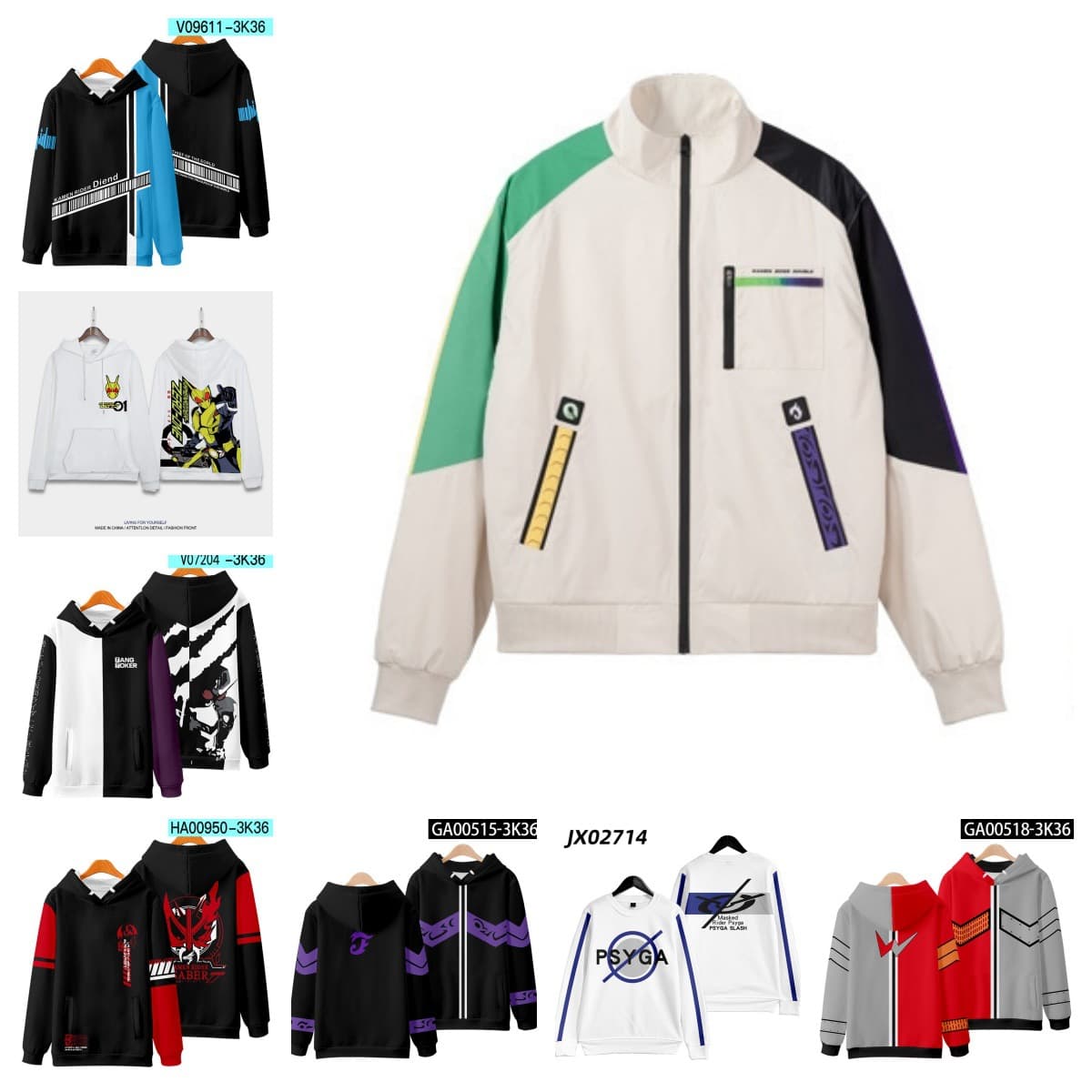 Double Rider W False Knight DECADE Kamen Rider Fang ZIO Zi-O Children Adult Hoodie Jacket Coat 3D Print
