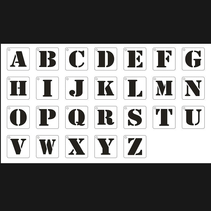 Amazon Cross-Border DIY English Spelling Template, Spelling Game Template, English Alphabet Template, Painting Stencil