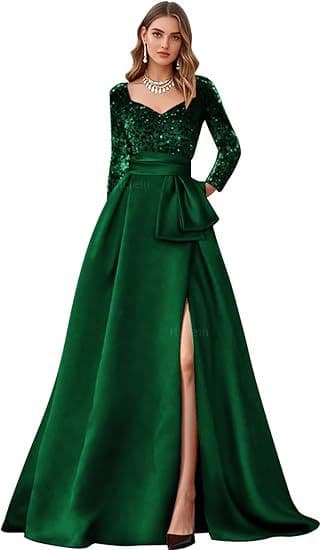 Export Luxury Elegant Long-Sleeve Lace Dress for Art Exams, Graduation, Hosts, Banquets, Socialites