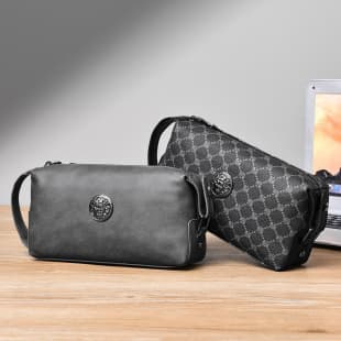 New Men's Clutch Bag, Large Capacity Business Casual Handbag, Soft Leather Trendy Men's Handheld Bag, Handbag for Men