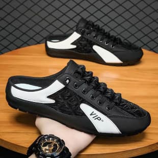 Export 47 Plus Size Loafers Casual Men's Shoes Spring/Summer Lightweight Flat Casual Shoes Trendy Soft Sole Half Slippers Men