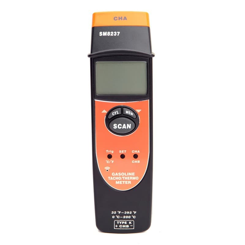 Gasoline Engine Tachometer SM8237 Car Engine Tachometer Non-contact Inductive Tachometer