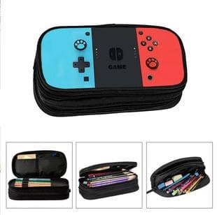 Factory Direct Double-Layer Large Capacity Flip-Top Pencil Case, Printed Student Stationery Bag, Portable Storage Pouch