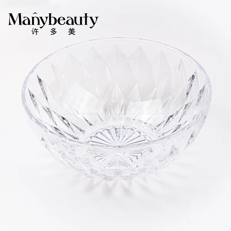 Beauty Salon Washbasin Transparent Plastic Tools Thickened Large Acrylic Facial Skin Care Cleansing Spa Supplies