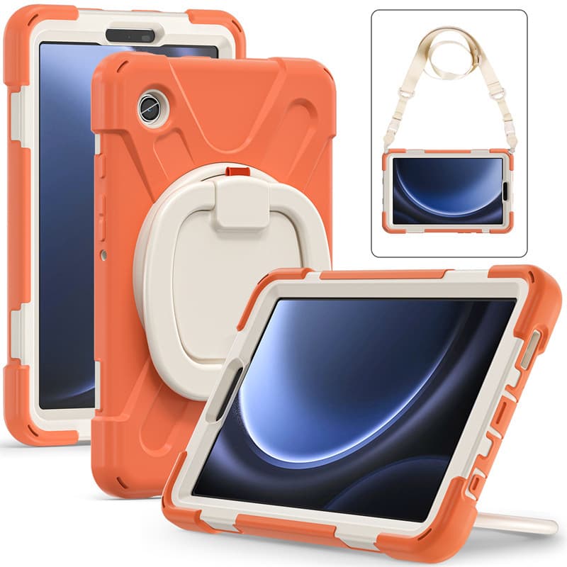Suitable for Samsung Tab S11 frosted non-stick fingerprint tablet hard shell Samsung S9/S10 bracelet holder protective cover