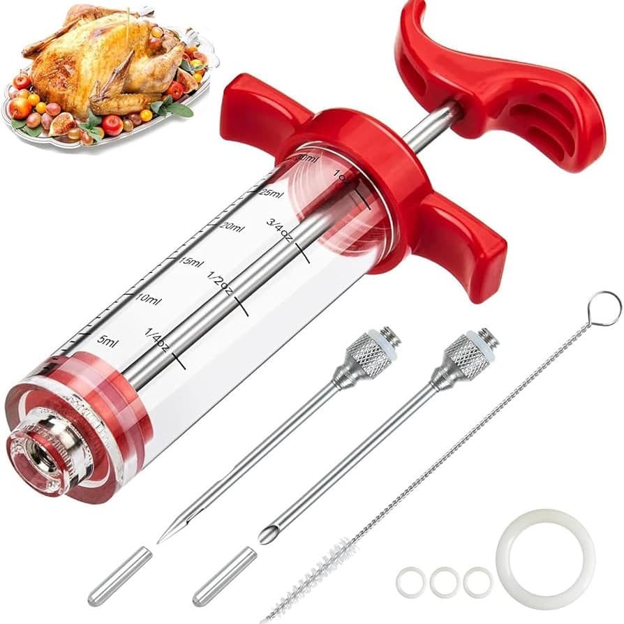 30/50ML Xun turkey needle syringe plastic barbecue seasoning hot selling cross-border acrylic turkey needle syringe