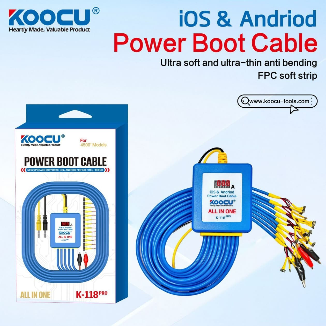 KOOCU power cord Apple Android mobile phone power cord mobile phone repair activation power cord mobile phone repair power supply