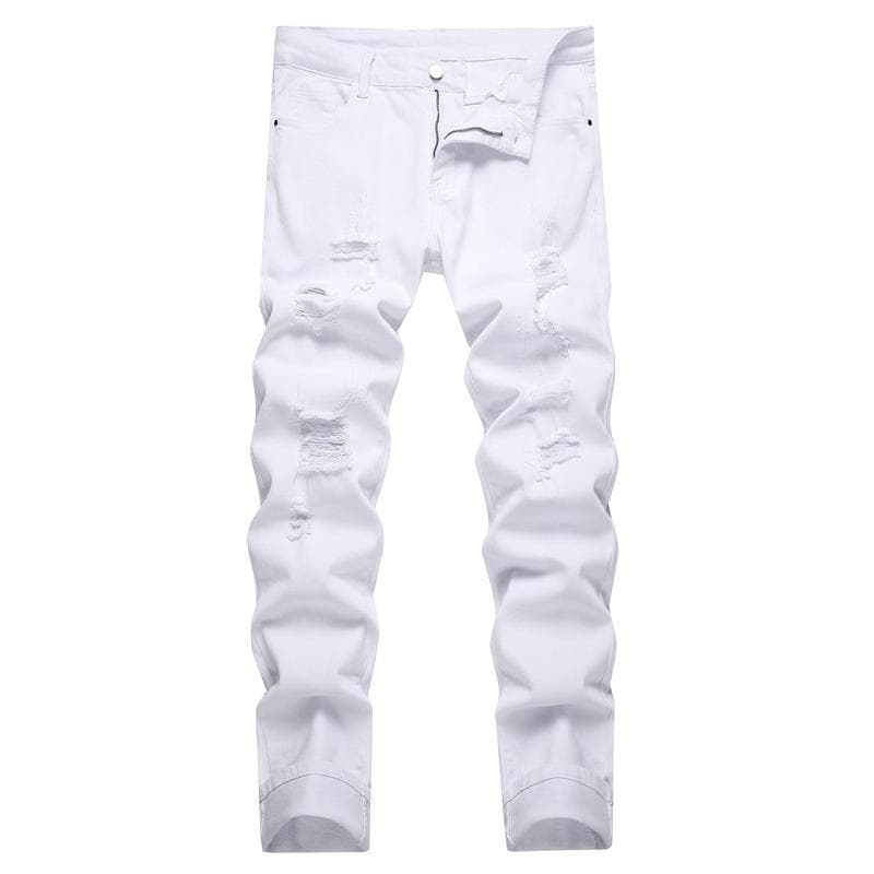 B 54020 Men's Distressed Skinny Jeans Ripped Jeans