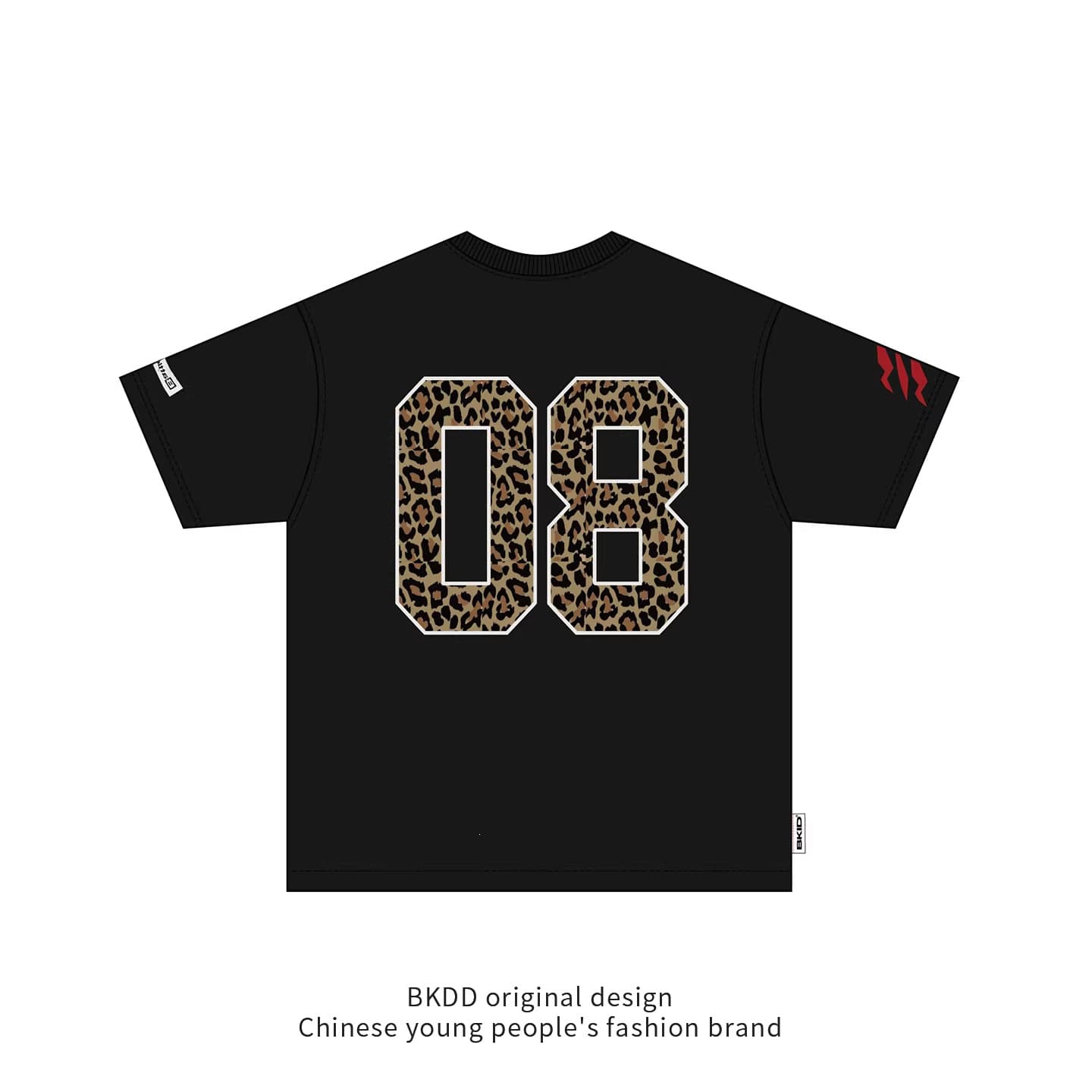 American Street Style Digital Embroidered Short Sleeve T-Shirt for Men and Women Summer Loose Fit Versatile Trendy Top