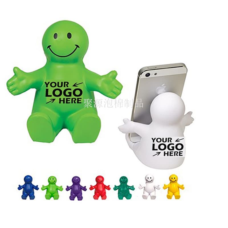PU Foam Phone Base, High Elasticity Simulated Doll Model, Polyurethane Foam Toy Figure Phone Stand Wholesale