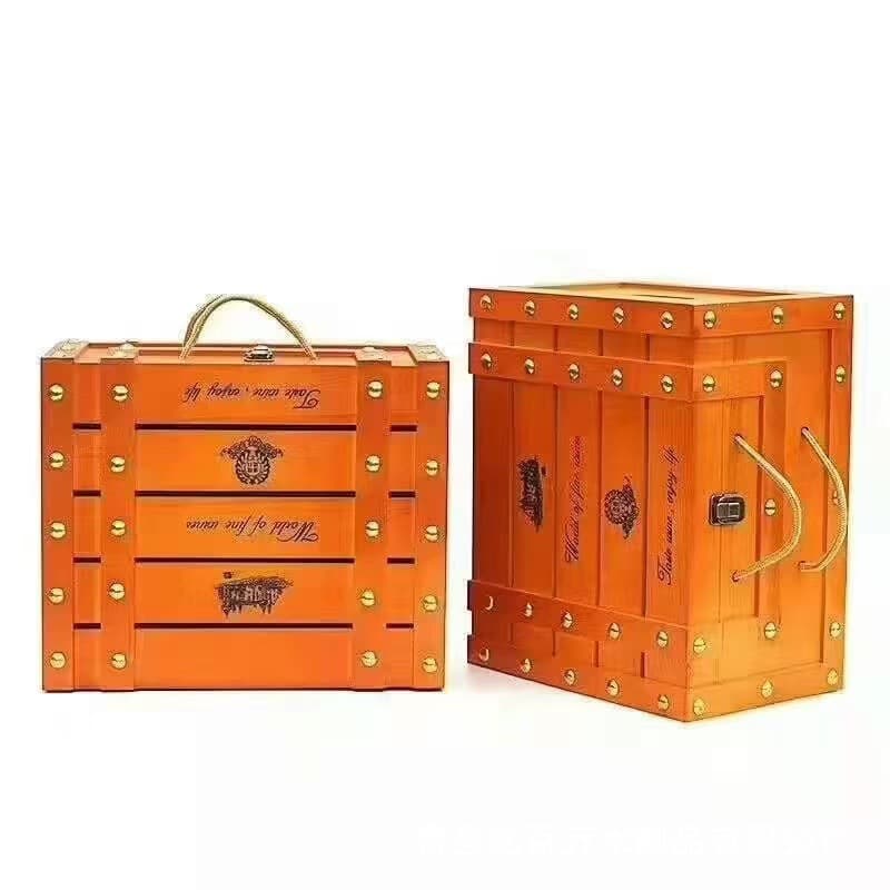 Thai ruby grapefruit wooden box fruit box grapefruit wooden box wooden packaging box gift box for 2-3 pieces