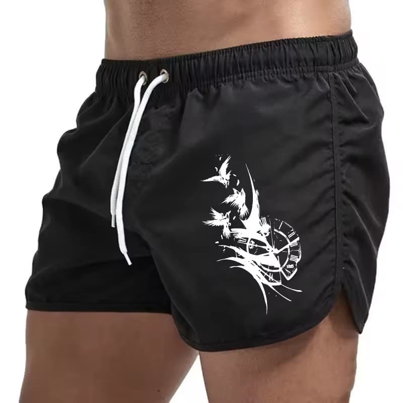 2026 New Breathable Fitness Men's Fashion Sports Shorts Running Quick-Dry Shorts Summer Thin Training Beach Shorts