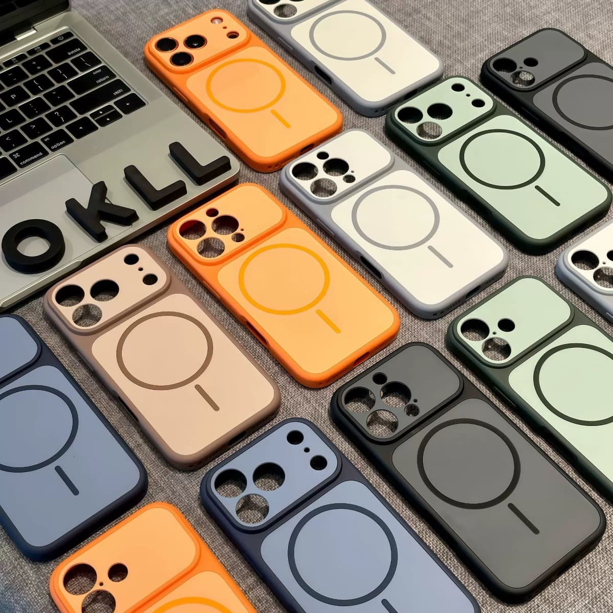 Instant 17 Magnetic iPhone 17 Pro Max Case, iPhone 16 Pro, Minimalist Skin-Feel Dual-Color 2-in-1, 15