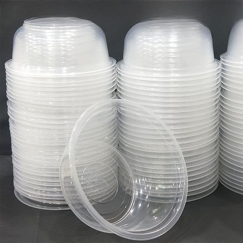 Disposable bowls and chopsticks, plastic bowls, thickened takeout small fast food containers with lids
