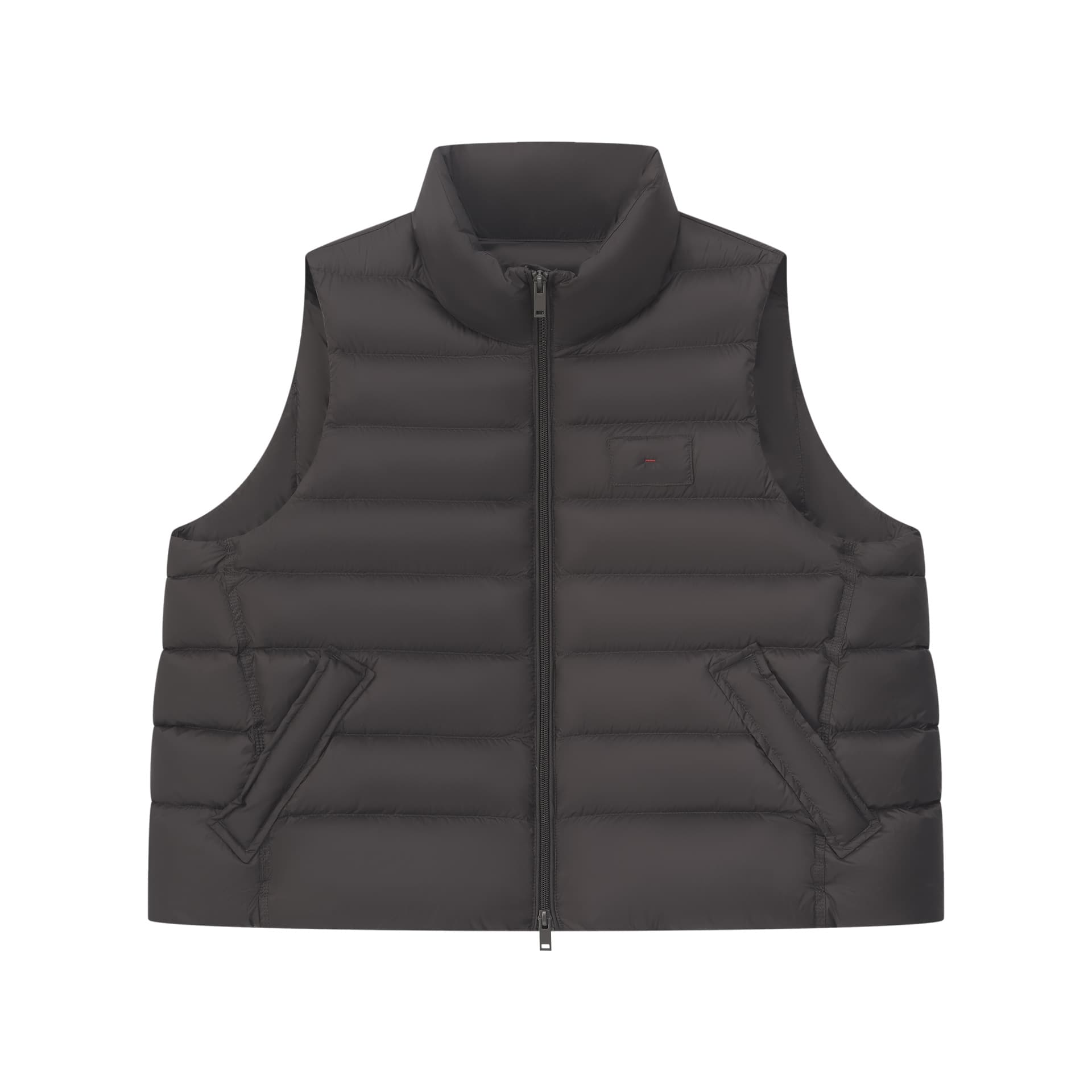 [Three Stars 95% Goose Down] Rib Goose Down Vest for Women 2025 Winter New Short Stand-up Collar Down Vest Sleeveless