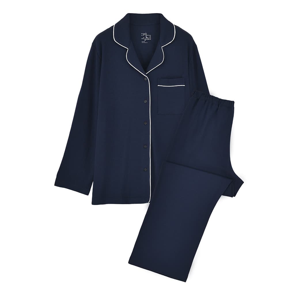 Good Quality Modal Cotton Blend Knit Pajama Set for Women, Men, and Couples, Soft and Smooth